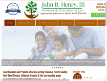 Tablet Screenshot of johnhenrylaw.com